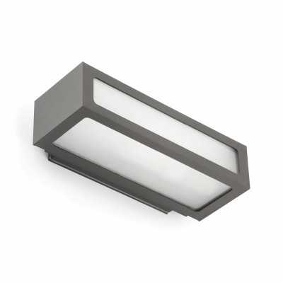 Wandleuchte aus Aluminium E27, grau, ATTILLY