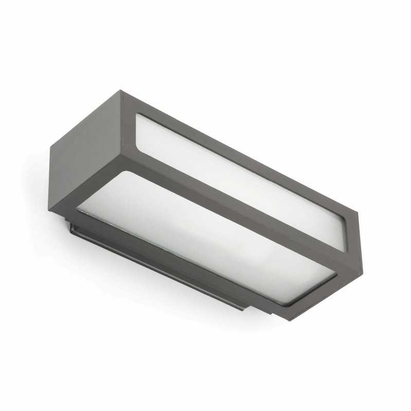 Wandleuchte aus Aluminium E27, grau, ATTILLY