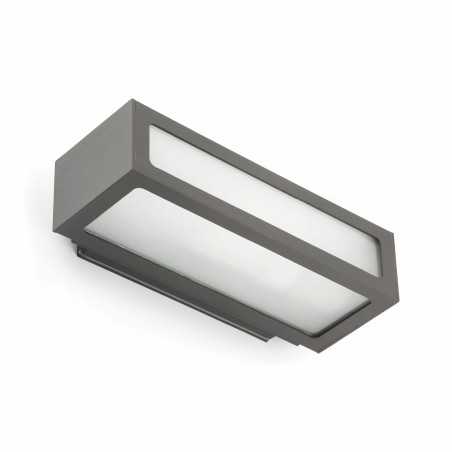 Wandleuchte aus Aluminium E27, grau, ATTILLY