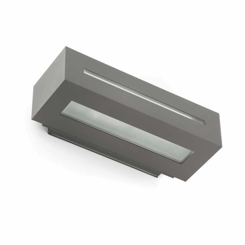 Wandleuchte aus Aluminium E27, grau, SONNAC