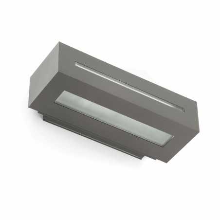 Wandleuchte aus Aluminium E27, grau, SONNAC