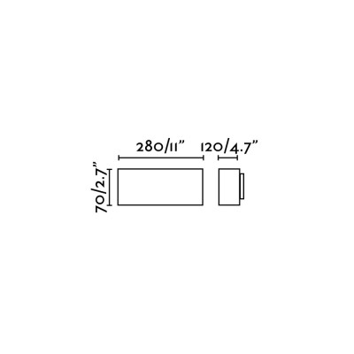 Wandleuchte aus Aluminium E27, grau, NEUILH