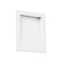 Wandleuchte aus Aluminium mit integrierter LED, mattweiss, ANGIRE