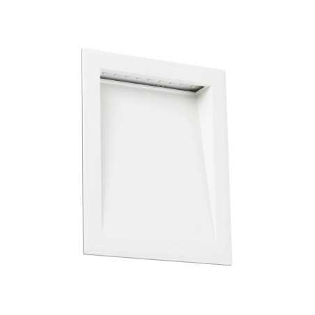 Wandleuchte aus Aluminium mit integrierter LED, mattweiss, ANGIRE