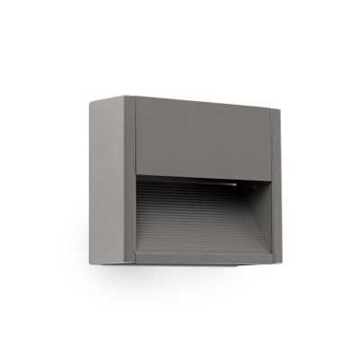 Wandleuchte aus Aluminium mit integrierter LED, grau, BRENAT