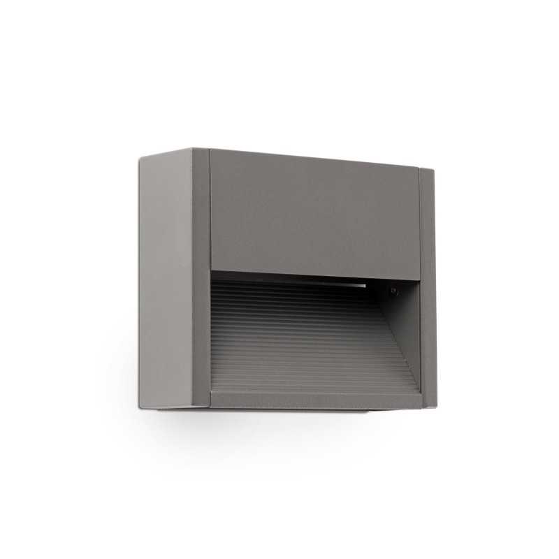Wandleuchte aus Aluminium mit integrierter LED, grau, BRENAT