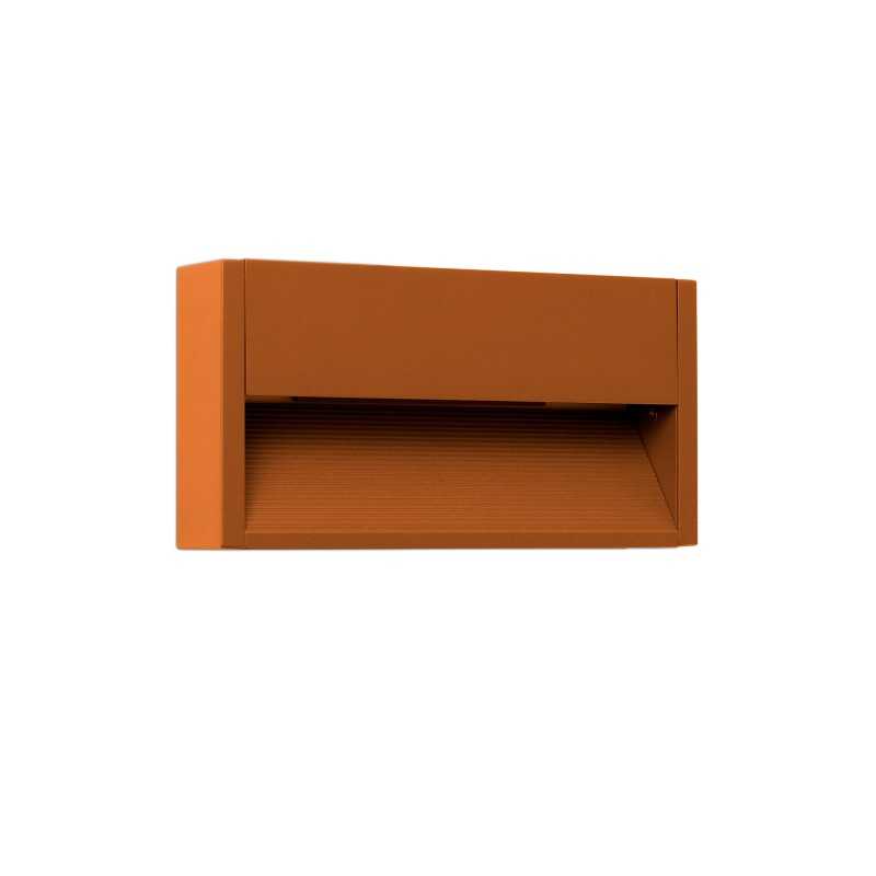 Wandleuchte aus Aluminium mit integrierter LED, rostfarben, ILLINS