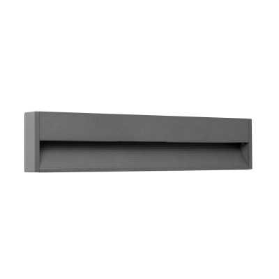 Wandleuchte aus Aluminium mit integrierter LED, grau, HURIEL