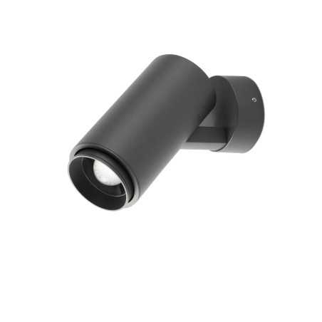 Wandleuchte aus Aluminium mit integrierter LED, grau, BELAYE