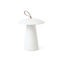 Tischleuchte aus Aluminium mit integrierter LED, mattweiss, LE PEU