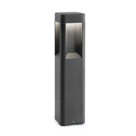 Stehleuchte aus Aluminium mit integrierter LED, grau, BOURGIS