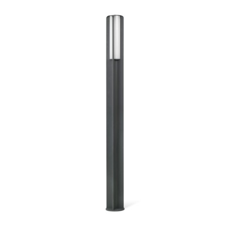 Stehleuchte aus Aluminium mit integrierter LED, grau, GRANEY