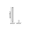 Stehleuchte aus Aluminium mit integrierter LED, grau, GRANEY