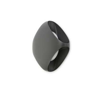 Wandleuchte aus Aluminium mit integrierter LED, grau, NOMDIEU
