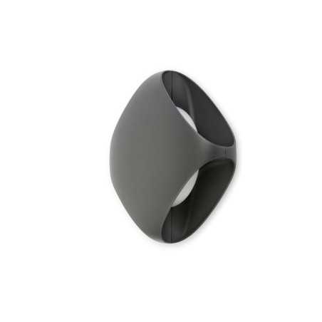 Wandleuchte aus Aluminium mit integrierter LED, grau, NOMDIEU