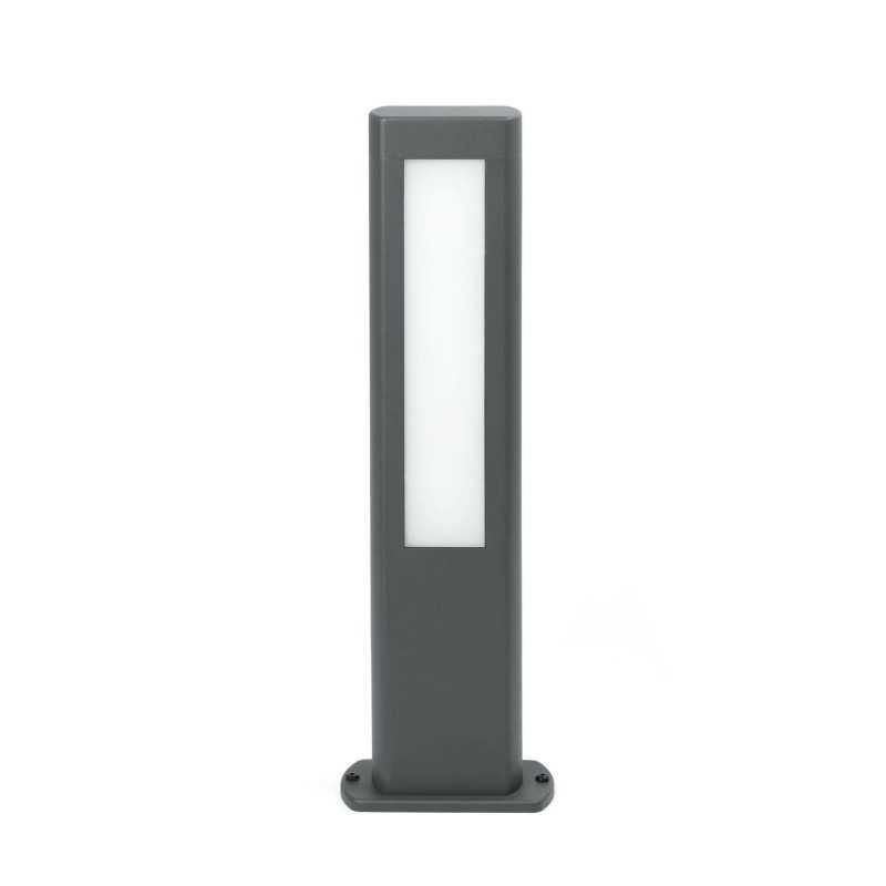 Stehleuchte aus Aluminium mit integrierter LED, grau, LOFFRE