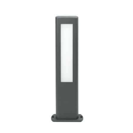 Stehleuchte aus Aluminium mit integrierter LED, grau, LOFFRE
