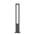 Stehleuchte aus Aluminium mit integrierter LED, grau, CAMPEL
