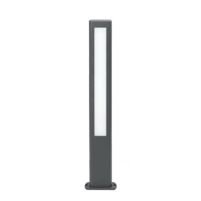 Stehleuchte aus Aluminium mit integrierter LED, grau, CAMPEL