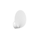 Wandleuchte aus Aluminium mit integrierter LED, mattweiss, MARAVAT