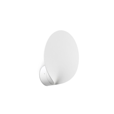 Wandleuchte aus Aluminium mit integrierter LED, mattweiss, MARAVAT