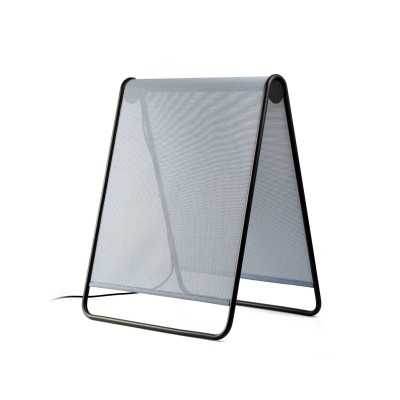 Stehleuchte aus Aluminium mit integrierter LED, grau, SACLAS