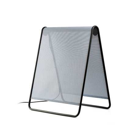 Stehleuchte aus Aluminium mit integrierter LED, grau, SACLAS