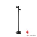 Stehleuchte aus Aluminium mit integrierter LED, schwarz, TREBABU