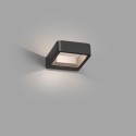 Wandleuchte aus Aluminium mit integrierter LED, grau, TAPONAS