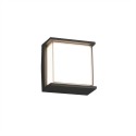 Wandleuchte aus Aluminium mit integrierter LED, grau, DIONAY
