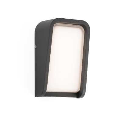 Wandleuchte aus Aluminium mit integrierter LED, grau, NEPOUX