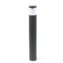 Stehleuchte aus Aluminium mit integrierter LED, grau, TRILLA