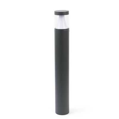 Stehleuchte aus Aluminium mit integrierter LED, grau, TRILLA