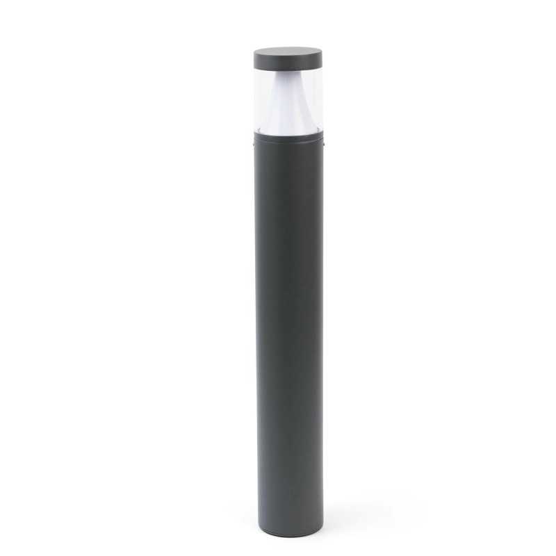 Stehleuchte aus Aluminium mit integrierter LED, grau, TRILLA