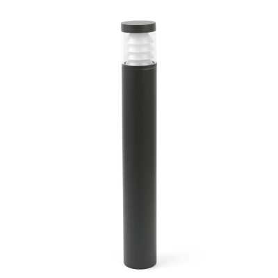 Stehleuchte aus Aluminium mit integrierter LED, grau, DHUILET