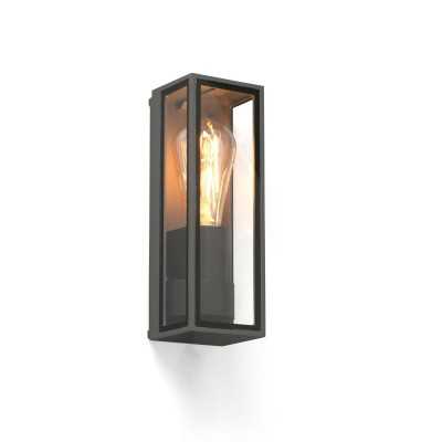 Wandleuchte aus Aluminium E27, grau, CAMBIAC