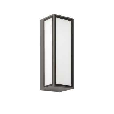 Wandleuchte aus Aluminium mit integrierter LED, grau, LE TOT