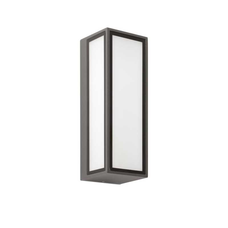Wandleuchte aus Aluminium mit integrierter LED, grau, LE TOT