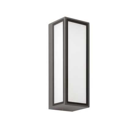 Wandleuchte aus Aluminium mit integrierter LED, grau, LE TOT