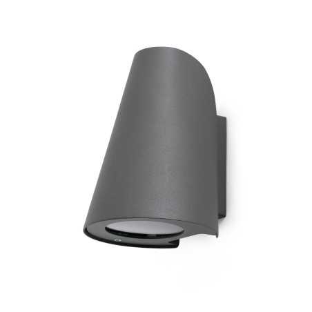 Wandleuchte aus Aluminium E27, grau, AUGERE