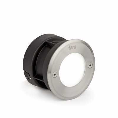 Wandleuchte aus gebuerstetem Edelstahl mit integrierter LED, ALLIOT