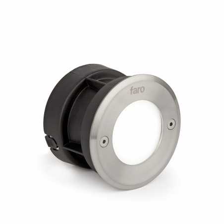 Wandleuchte aus gebuerstetem Edelstahl mit integrierter LED, ALLIOT