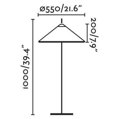 Stehleuchte aus Aluminium E27, grau, CASTANG
