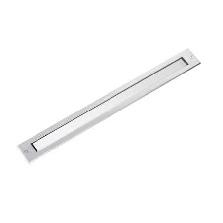 Stehleuchte aus Edelstahl mit integrierter LED, gebuersteter Stahl, LE POIL