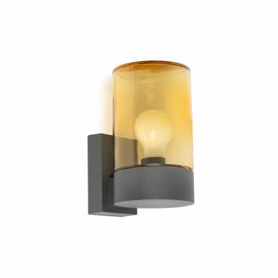Wandleuchte aus Aluminium E27, grau, MUSIGNY