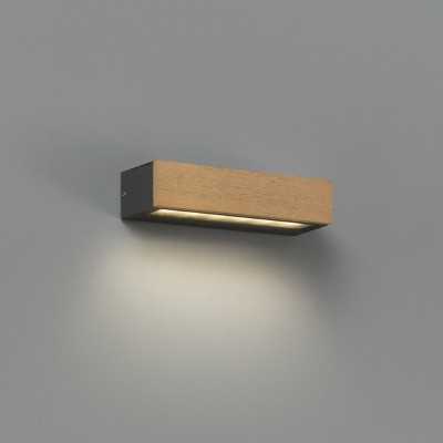 Wandleuchte aus Holz mit integrierter LED, holzfarben, LA RUE