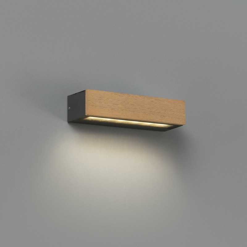 Wandleuchte aus Holz mit integrierter LED, holzfarben, LA RUE