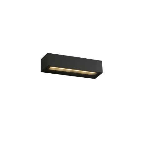 Wandleuchte aus Aluminium mit integrierter LED, grau, TREZEL