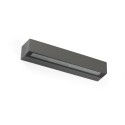 Wandleuchte aus Aluminium mit integrierter LED, grau, ARCOLE