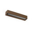 Wandleuchte aus Aluminium mit integrierter LED, rostfarben, MORIEUX